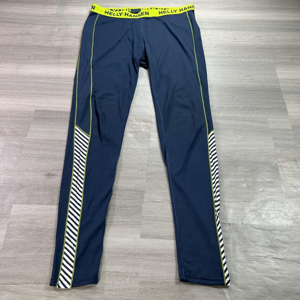 Helly Hansen Leggings Mens XL Blue Compression Elastic Waist Athletic